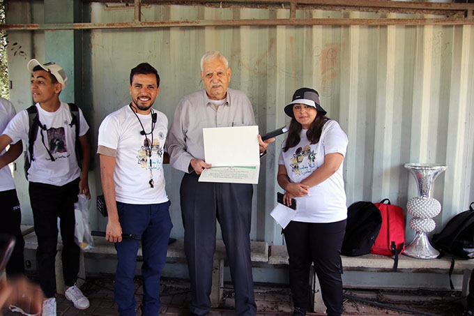 طلّاب طبقة الثوامن من اعدادية دار التربية والعلوم بجولة استكشافية لمعالم جلجولية 